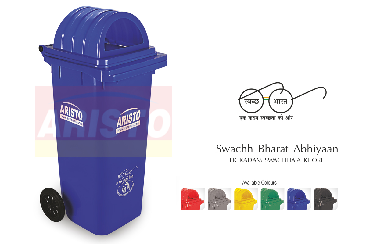 WHEEL WASTE BIN WITH DOME LID 120 LTR Hover
